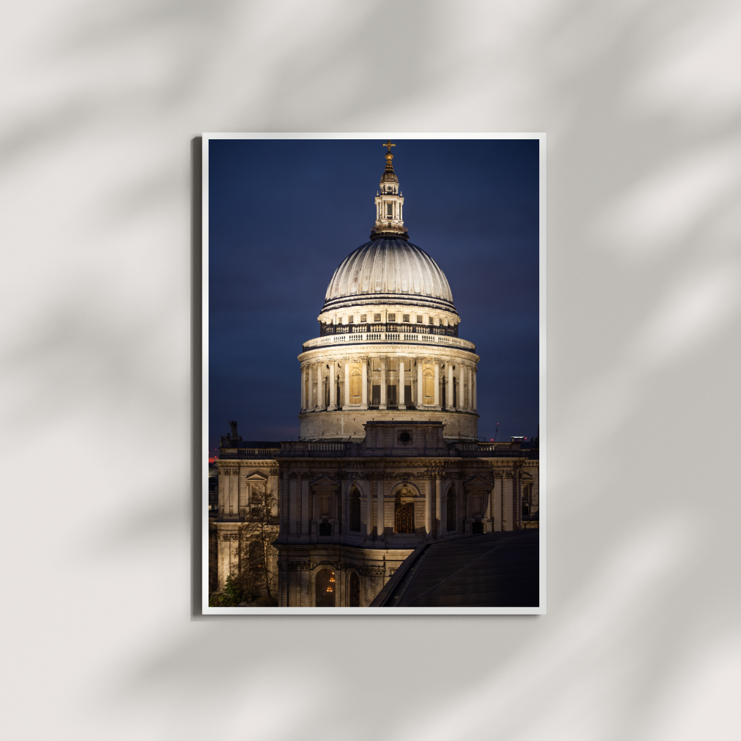 Póster decorativo fotografía nocturna de St. Paul´s