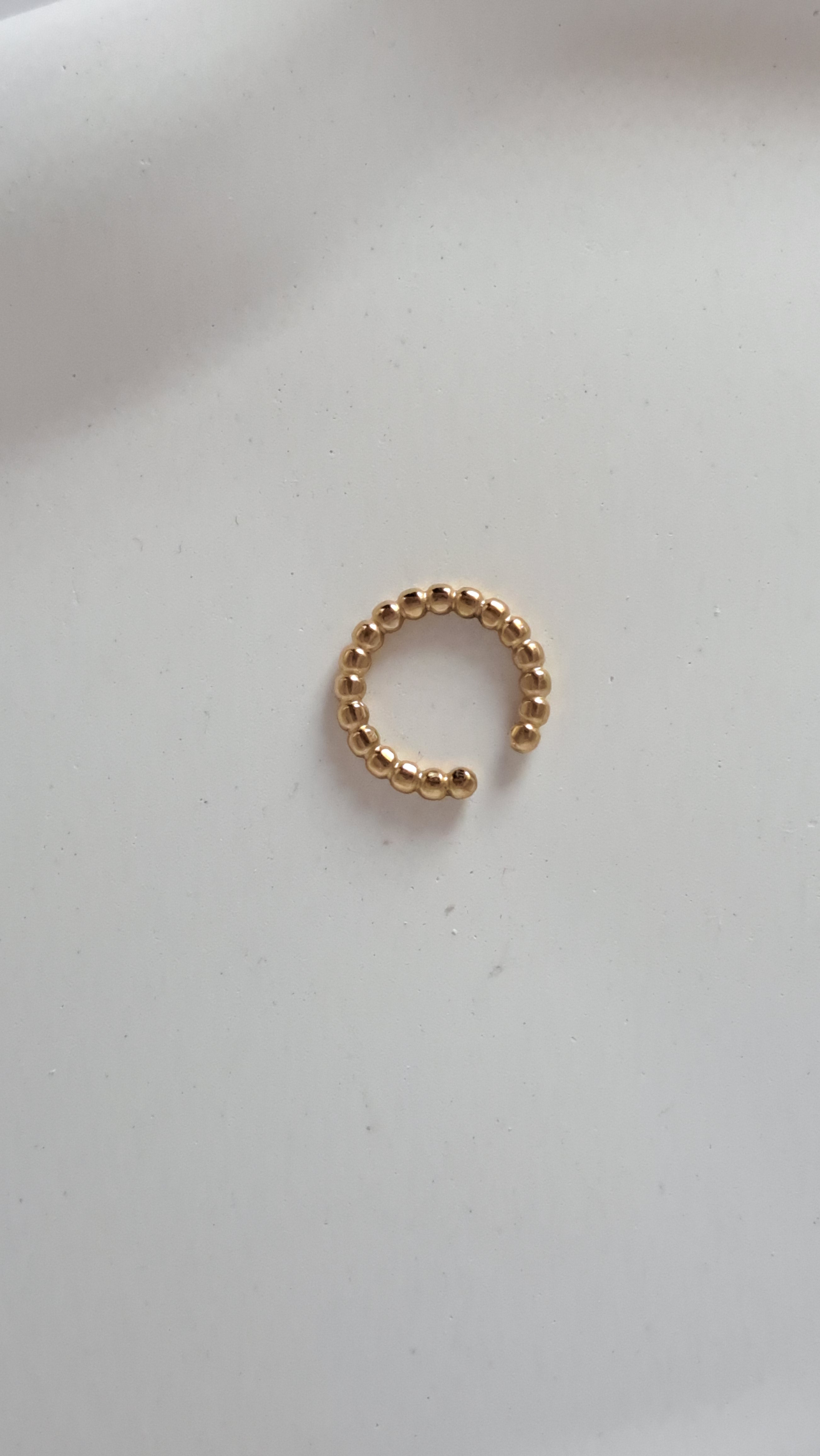Pendiente de presión o ear cuff fino de acero