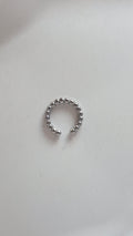 Pendiente de presión o ear cuff fino de acero