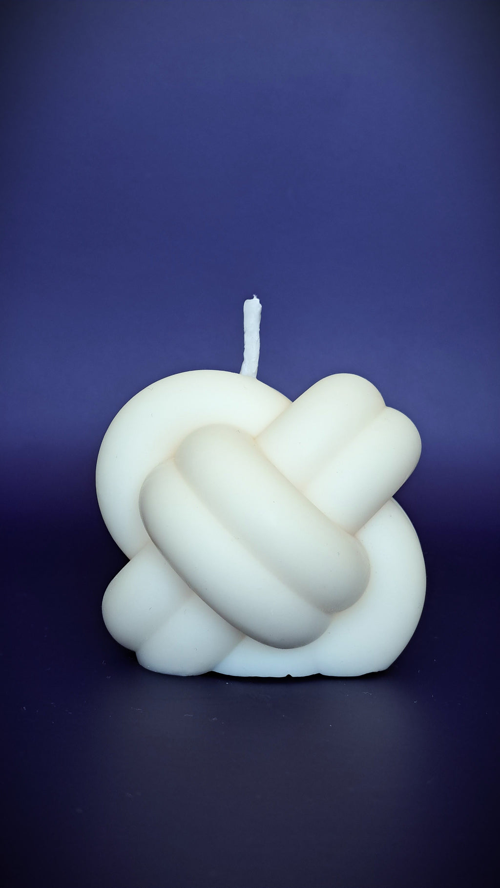 Vela de soja decorativa nudo