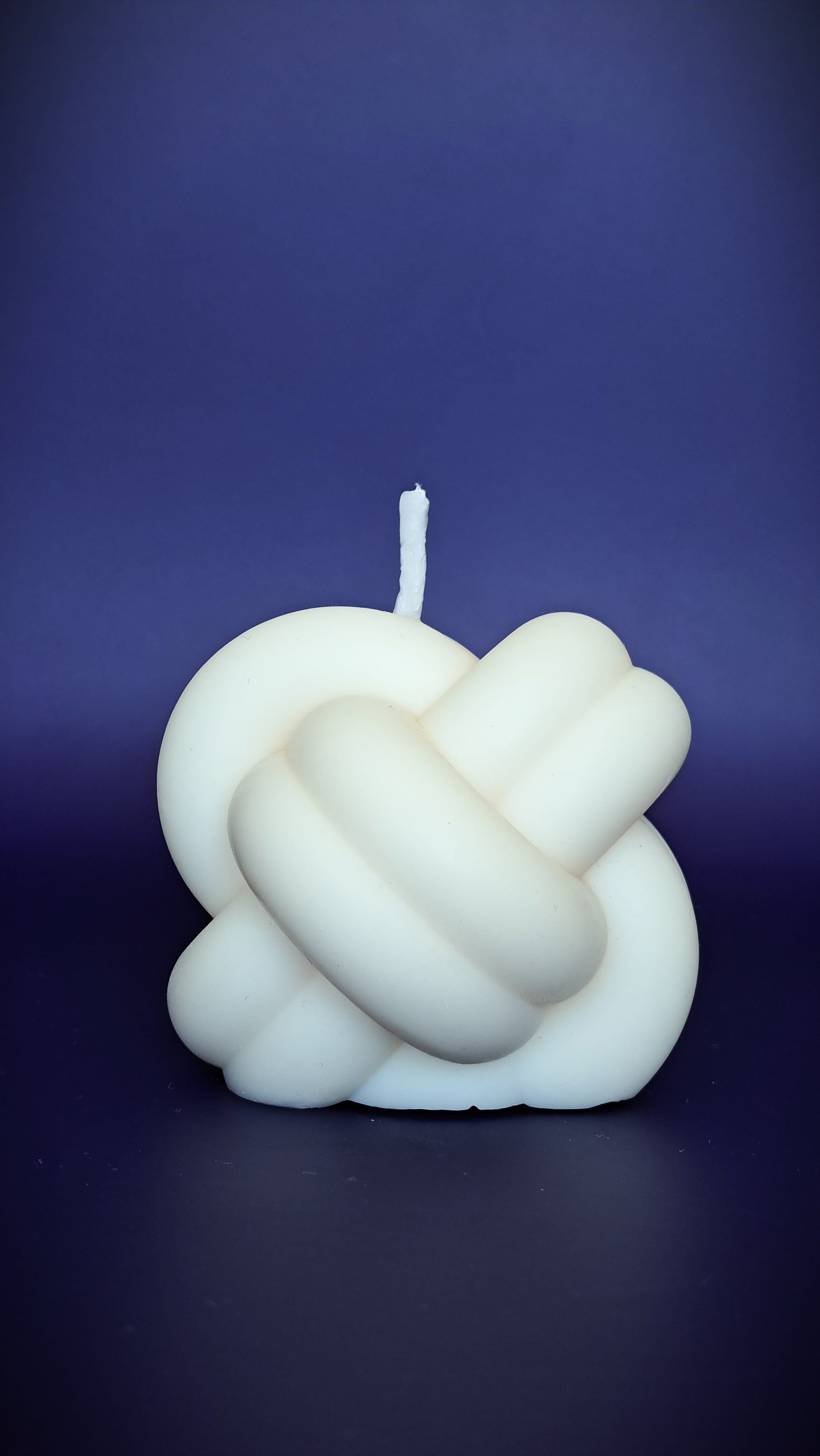 Vela de soja decorativa nudo