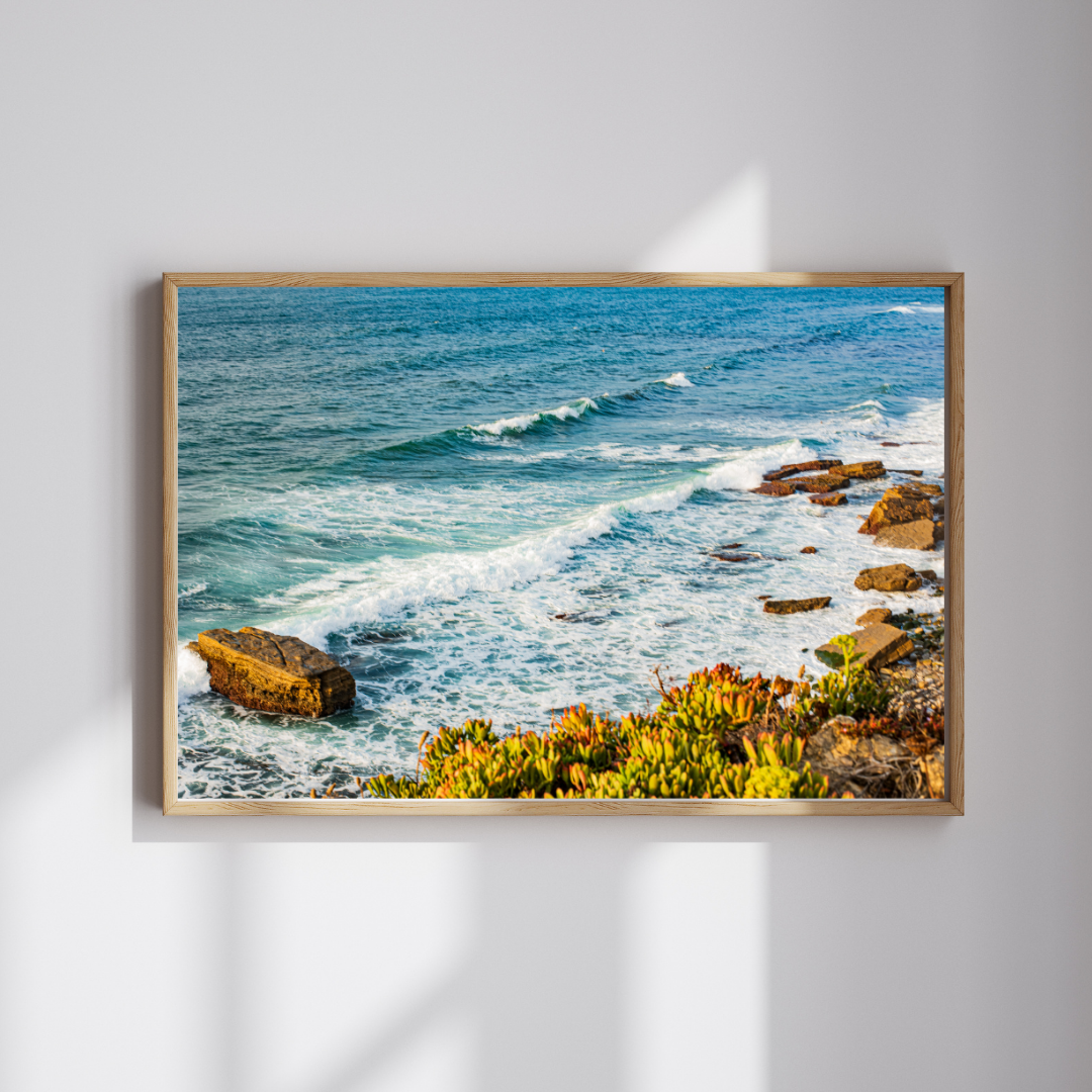 Póster decorativo fotografía de paisaje costa atlántica
