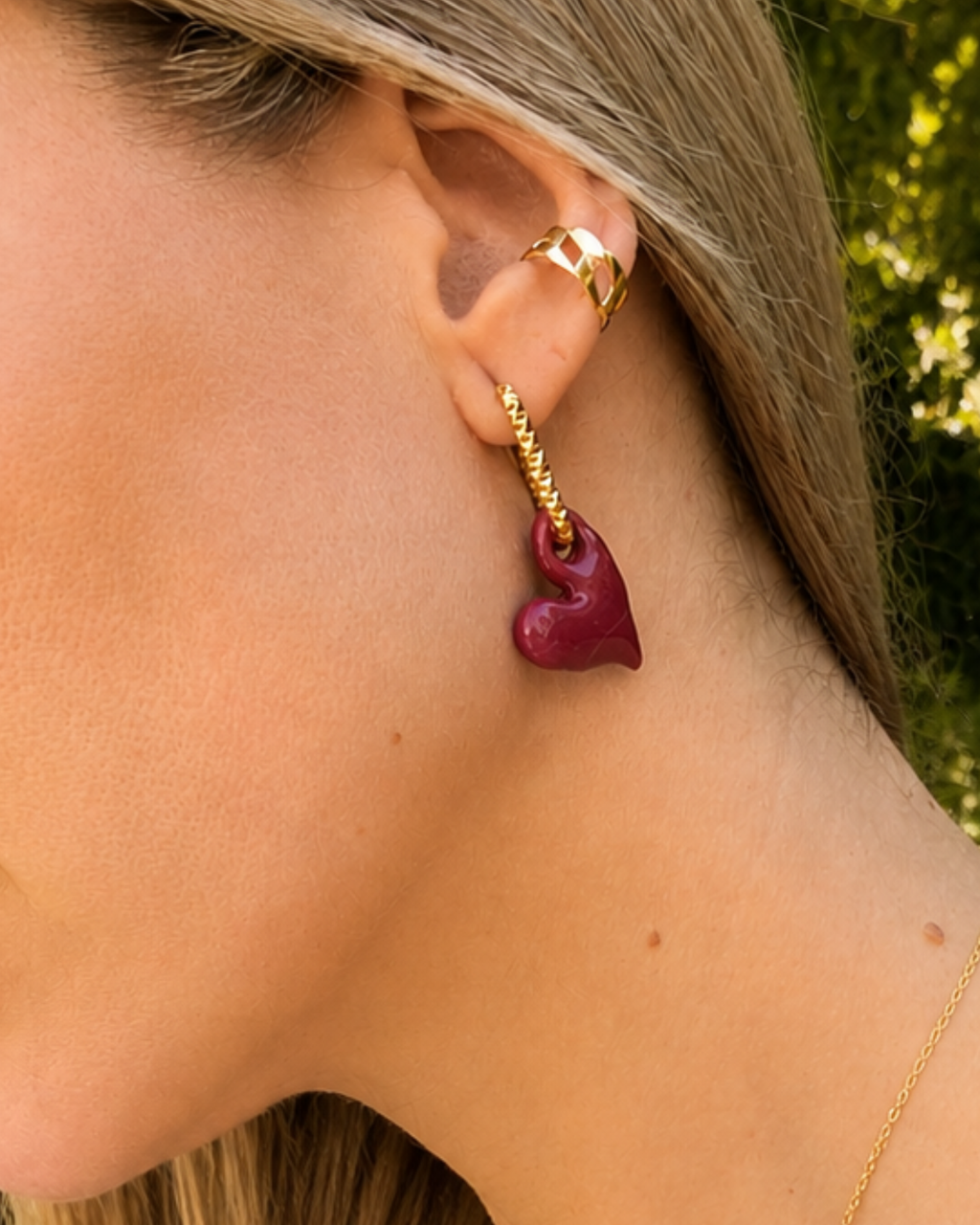 Pendientes charm corazón