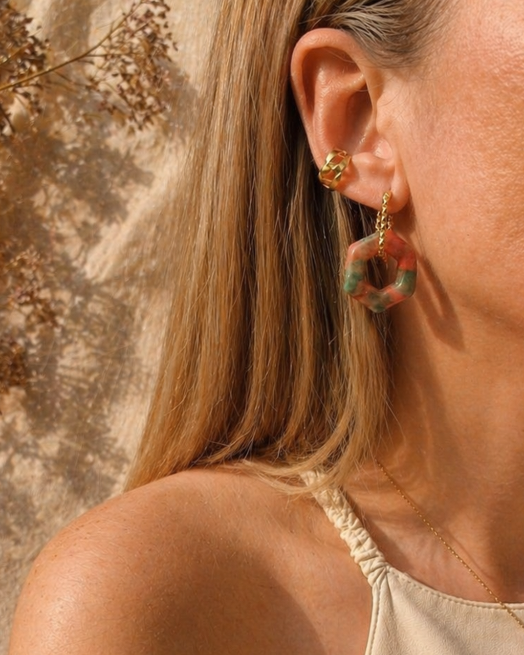 Set de Pendientes Geométricos acero inoxidable