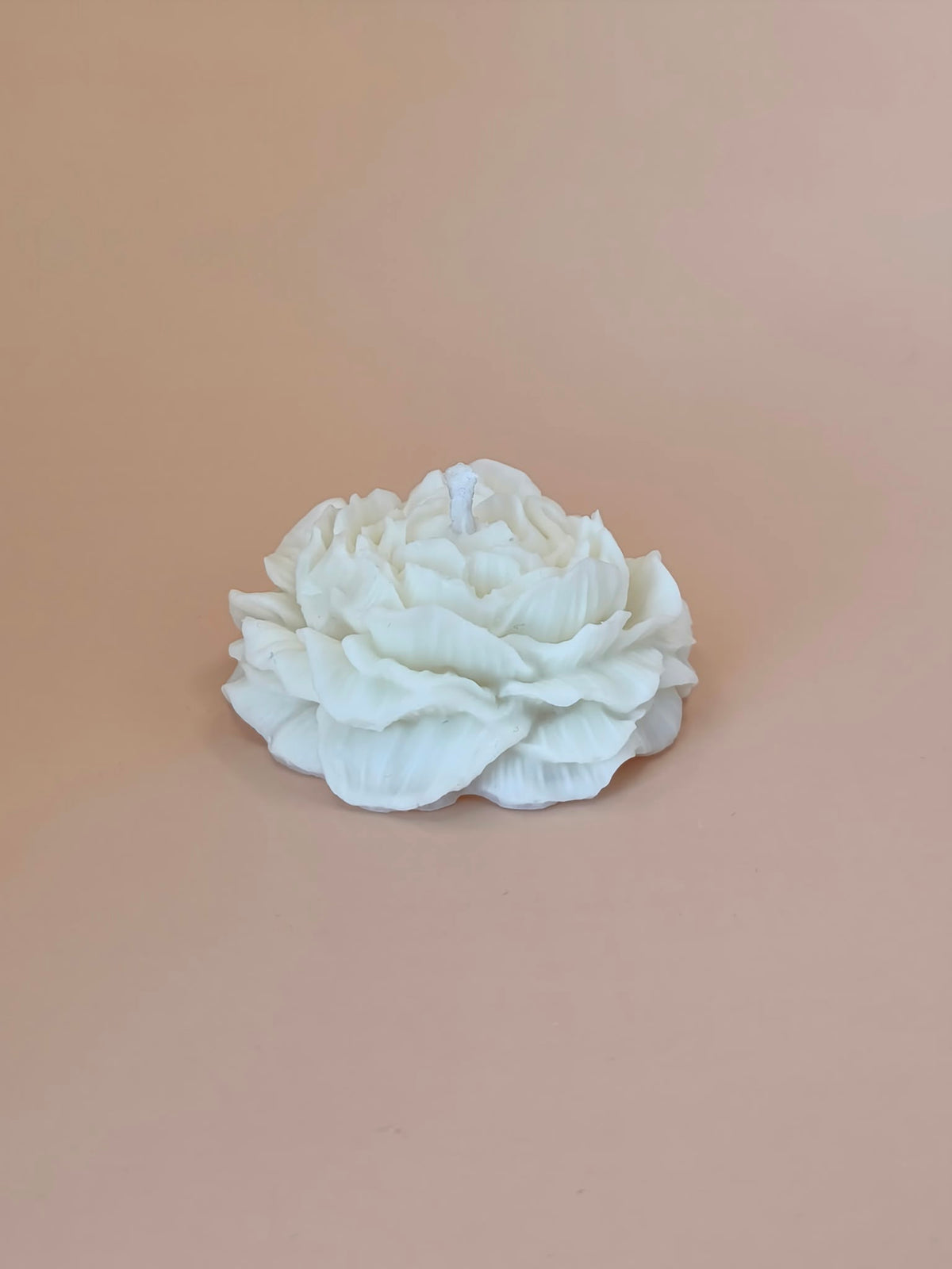 Vela decorativa de cera de soja flor peonia