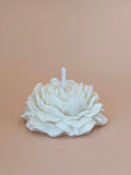 Vela decorativa de cera de soja flor peonia