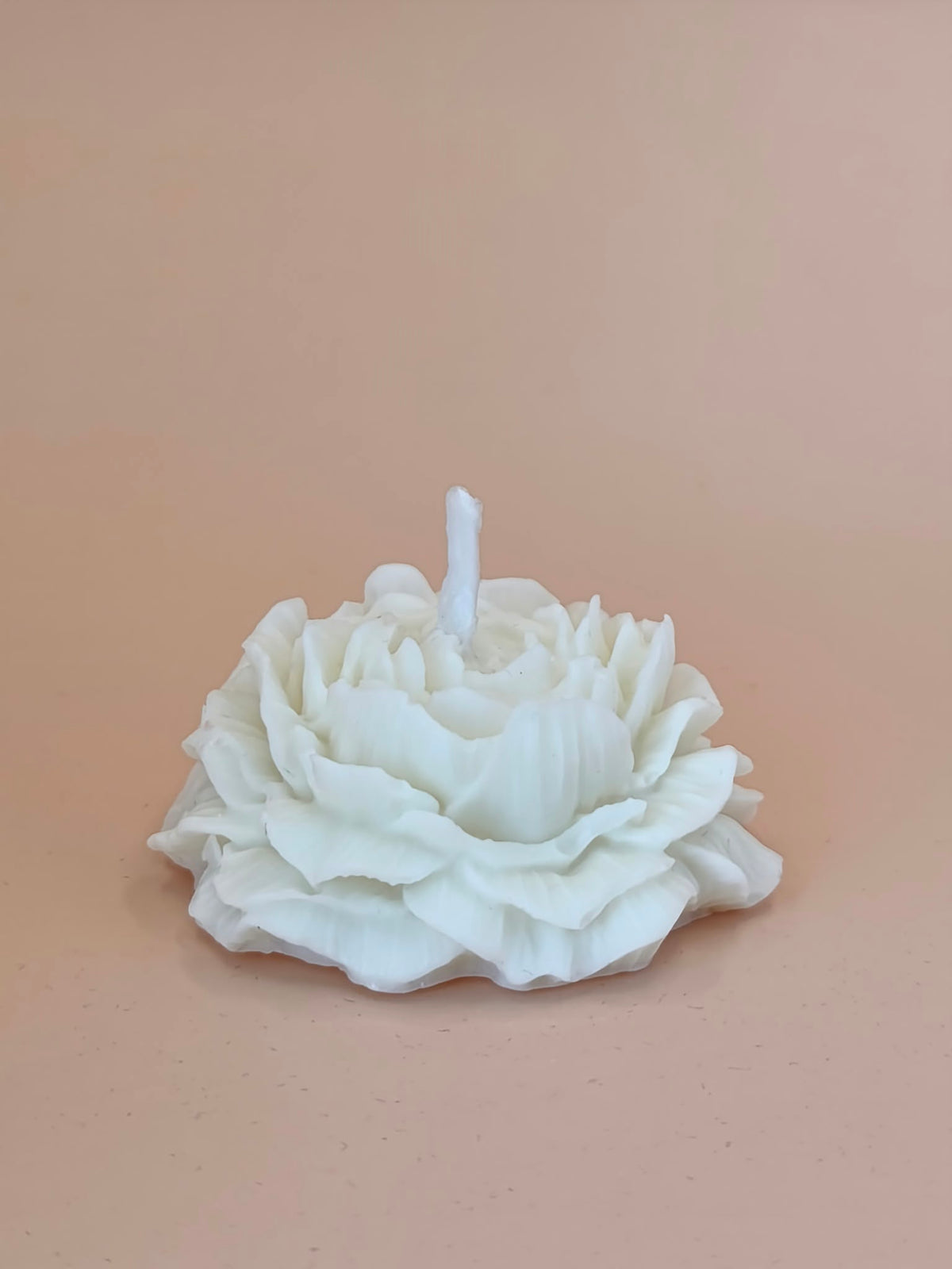 Vela decorativa de cera de soja flor peonia