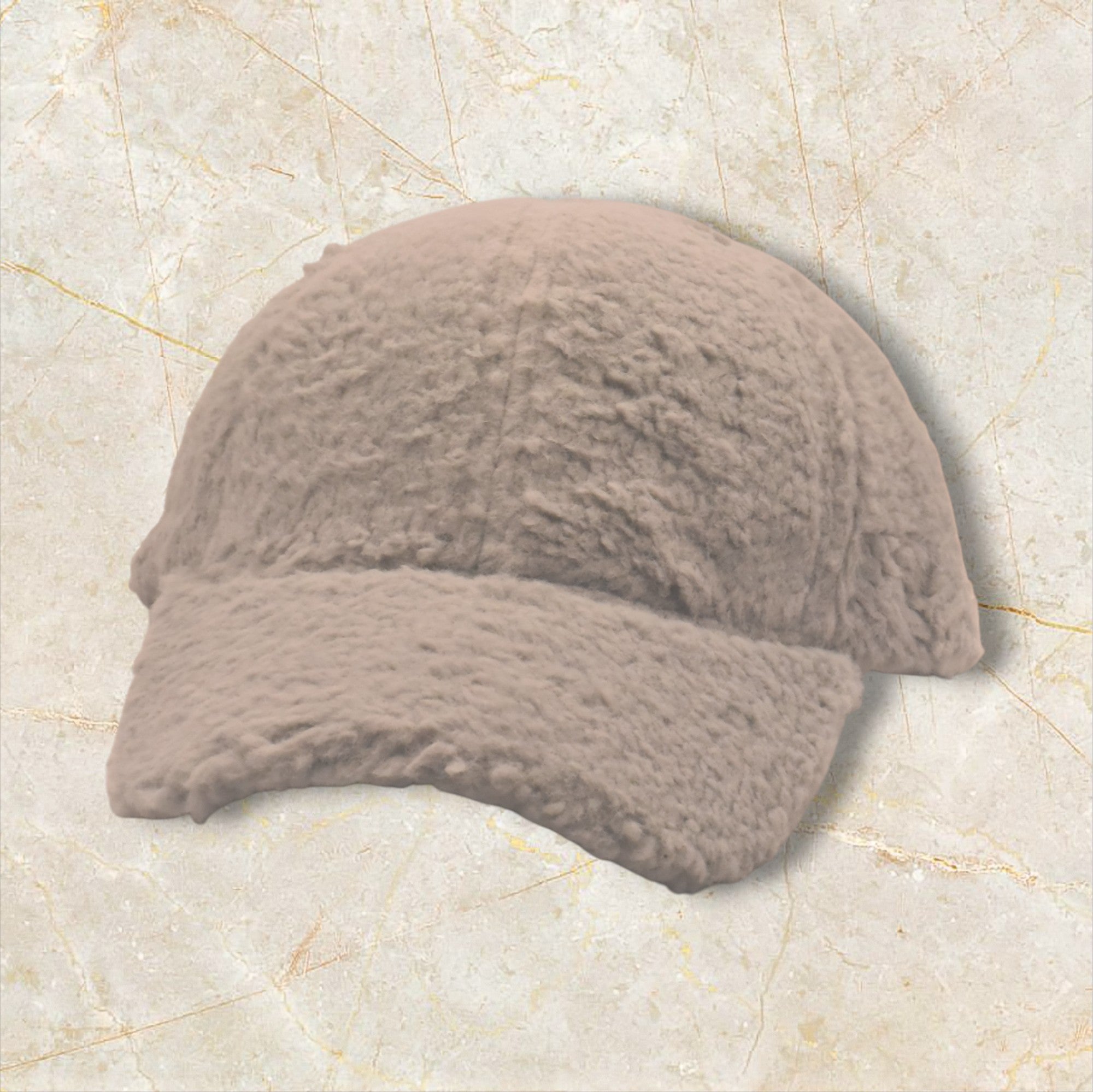 Ixe&Me I Gorra de invierno efecto pelo de peluche gris