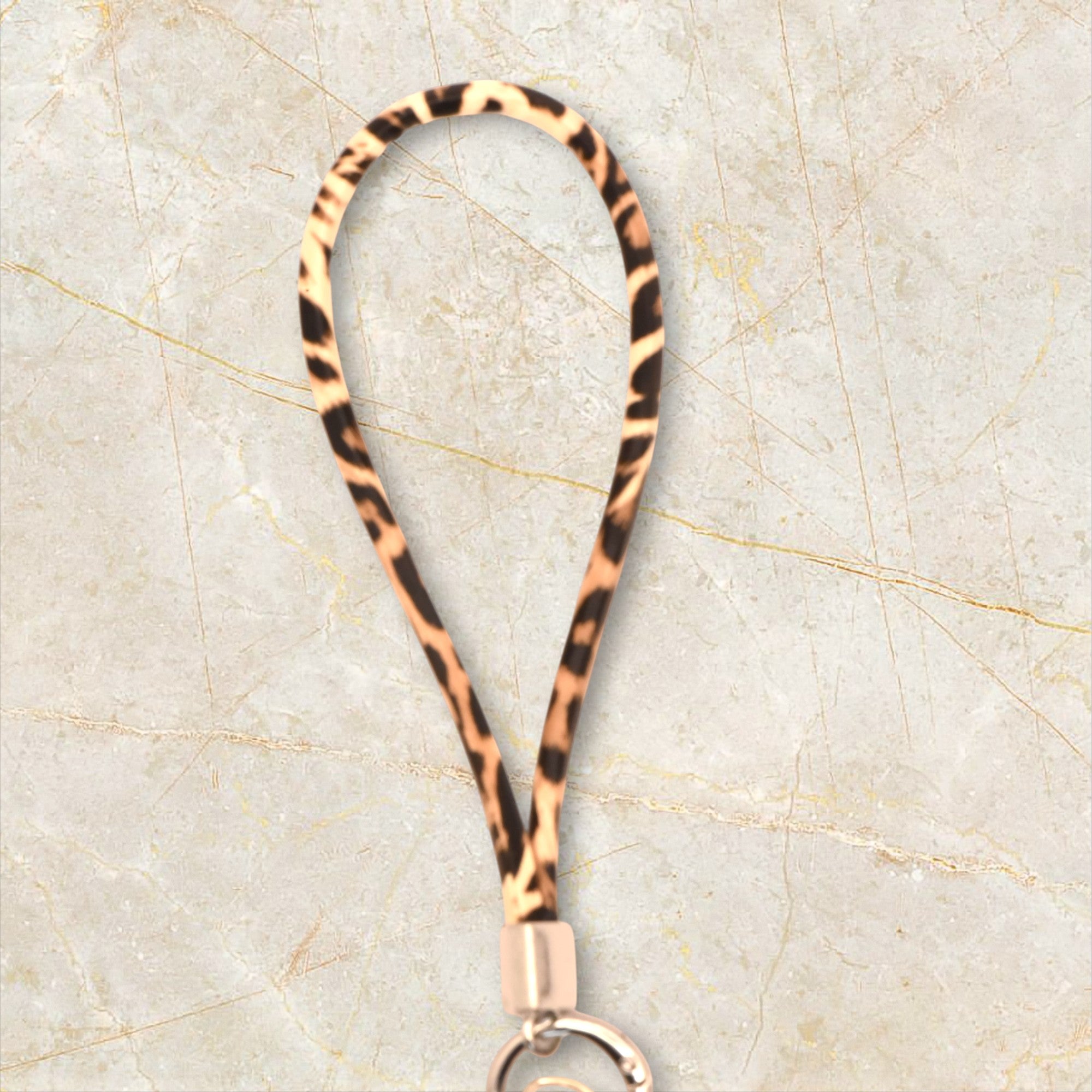 Lanyard o correa sujeción muñeca para móvil PU estampado animal print