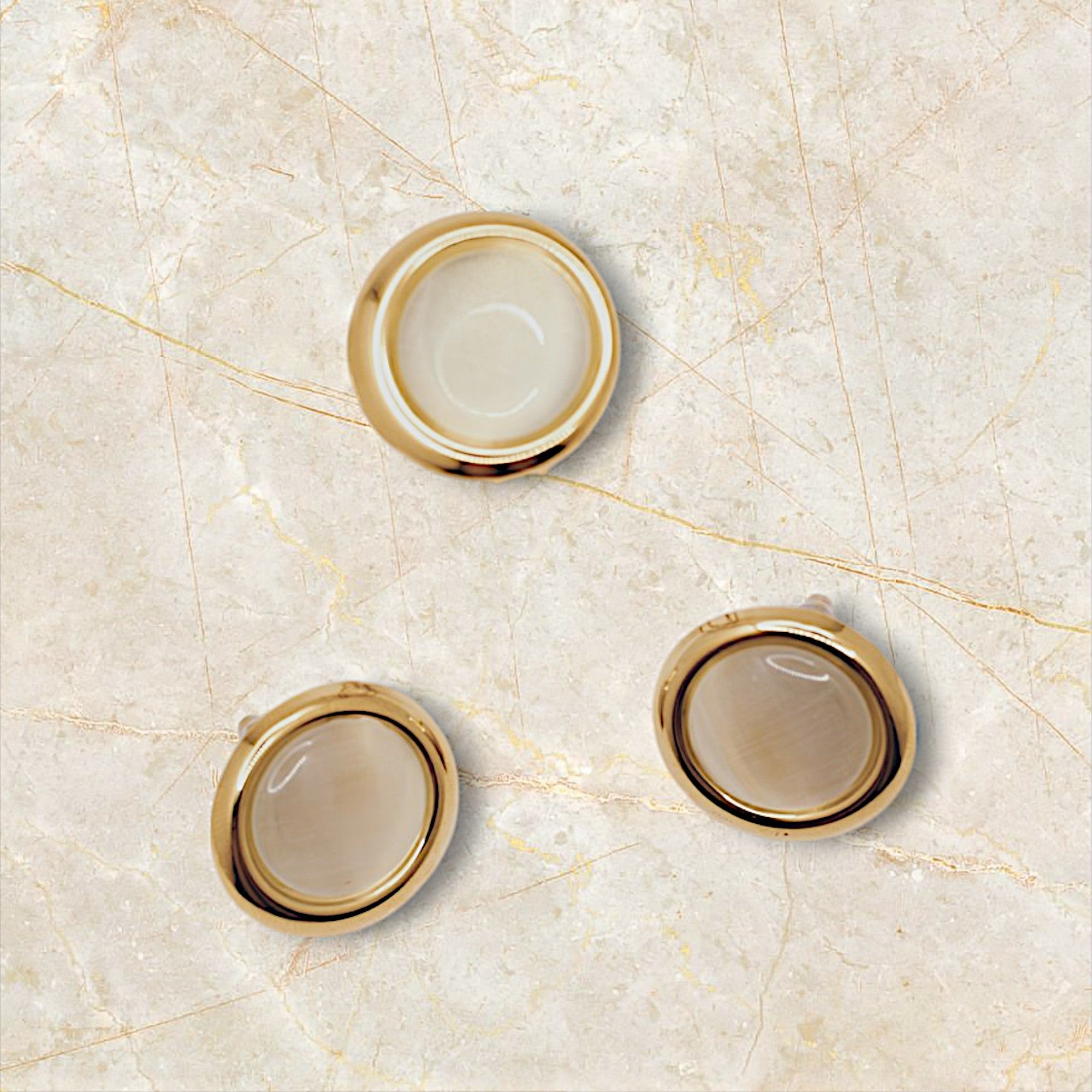 Set de Pendientes y Anillo acero estilo vintage