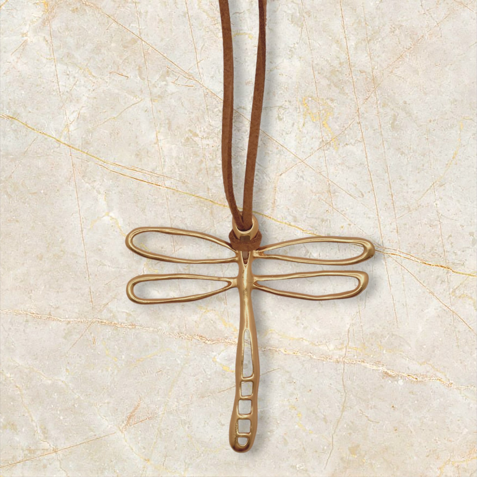 Colgante libélula de acero inoxidable