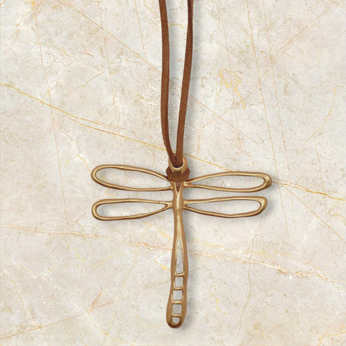 Colgante libélula de acero inoxidable