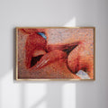 Póster decorativo mosaico beso