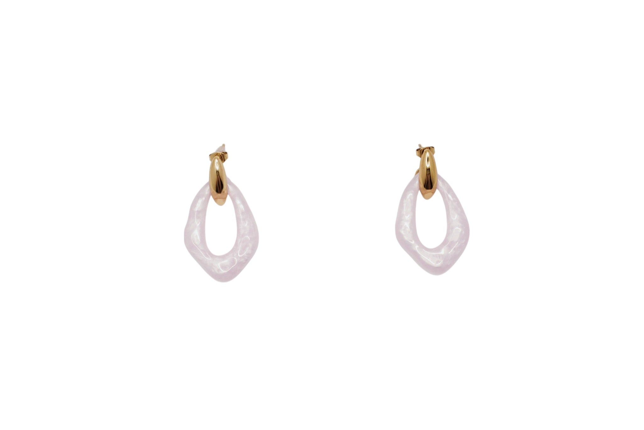 pendiente-acero-vintage-rosa