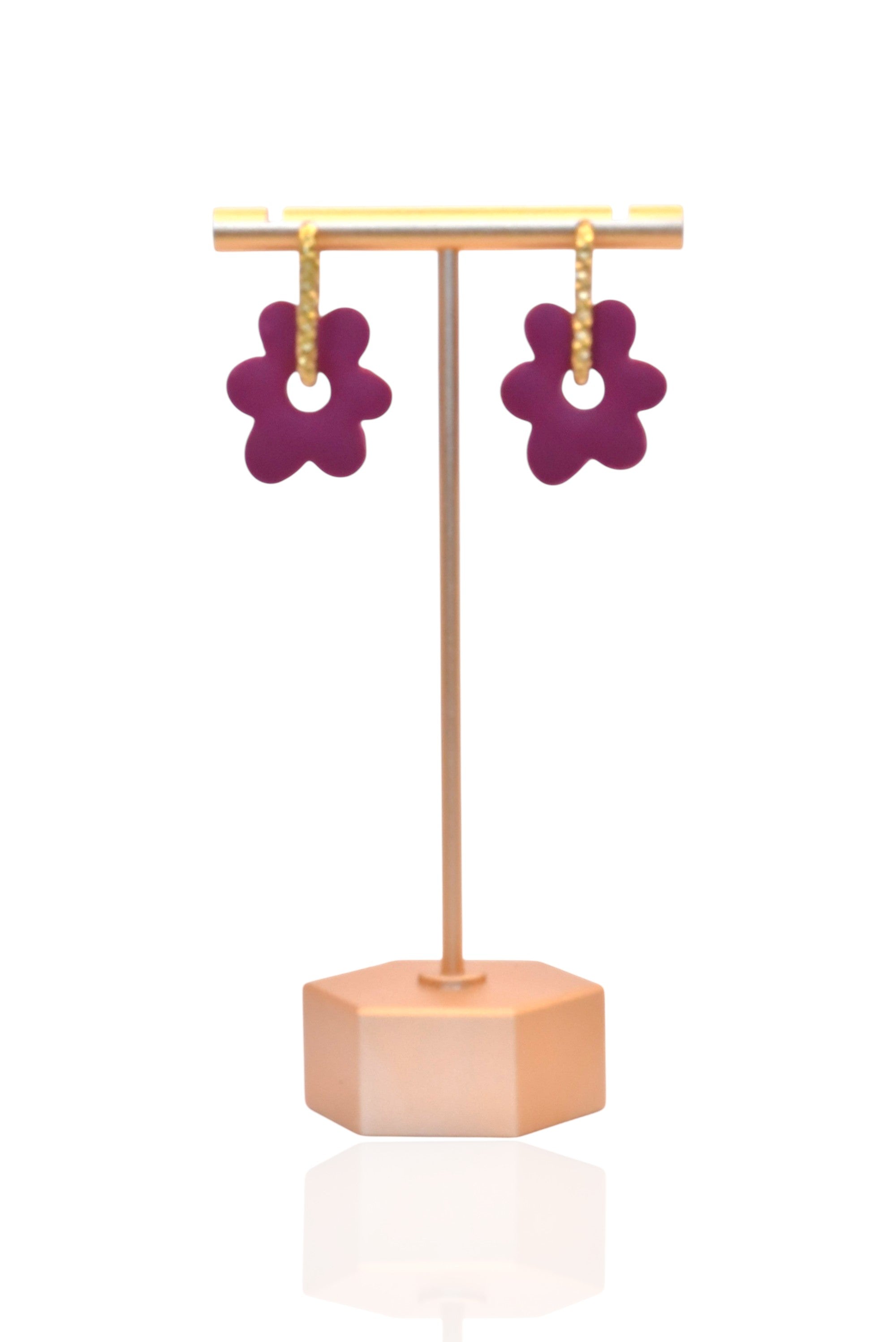 Pendientes charm flor spring